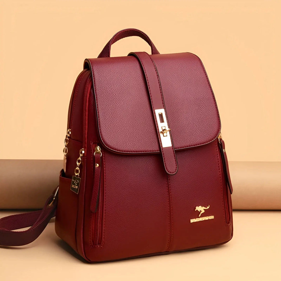 Luxurious and High-Quality Leather Women's Handbag - Alena Backpack
