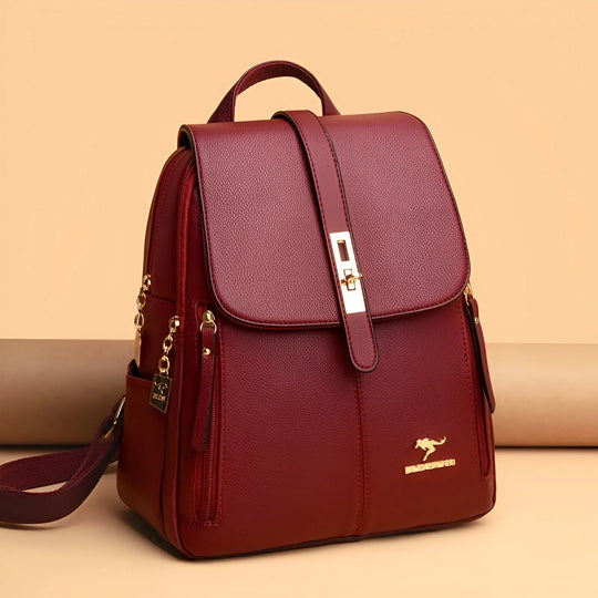 Luxurious and High-Quality Leather Women's Handbag - Alena Backpack