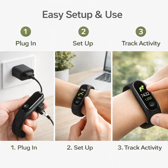 Activity Tracker Watch - Fitness Monitoring - Smart Notifications