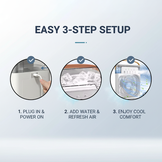 Air Cooler - Portable Fan - Humidifier Function