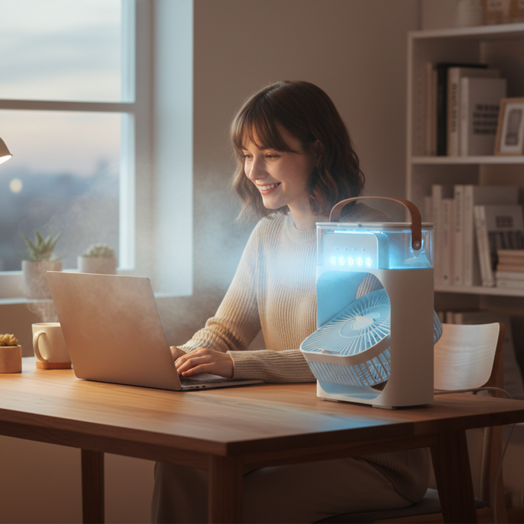 Air Cooler - Portable Fan - Humidifier Function