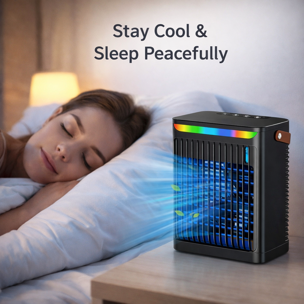 Air Cooler Fan - Portable Design - Adjustable Settings