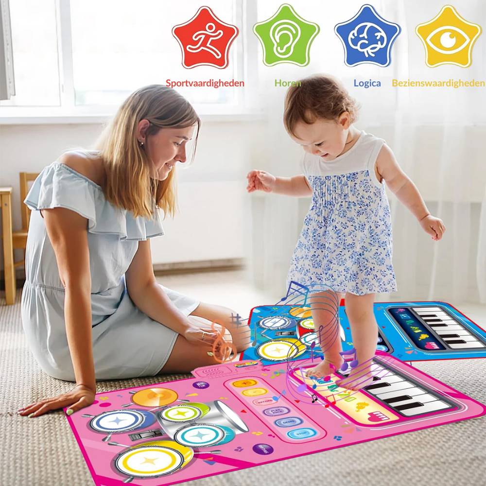 Creative Music Playmat for Children - Matte Design