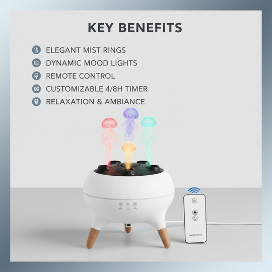 Rain Cloud Humidifier - Ambient Lighting - Mist Output