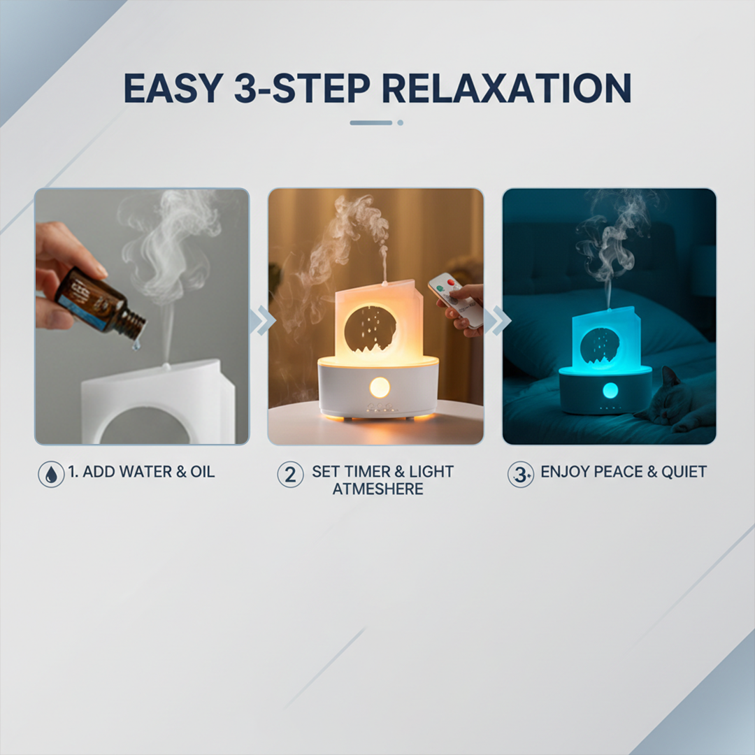 Aroma Diffuser - Rain Cloud - Ultrasonic Mist