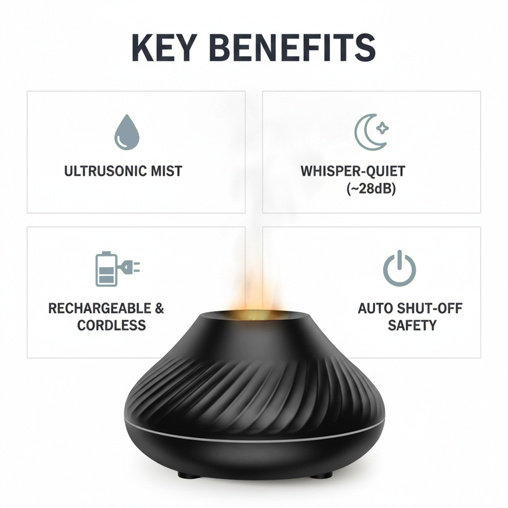 Aroma Diffuser - Ultrasonic Design - LED Lighting