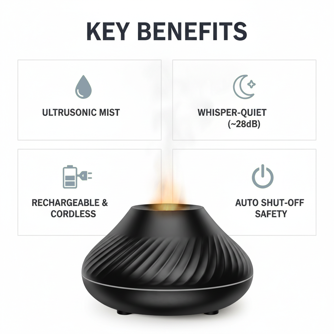 Aroma Diffuser - Ultrasonic Design - LED Lighting