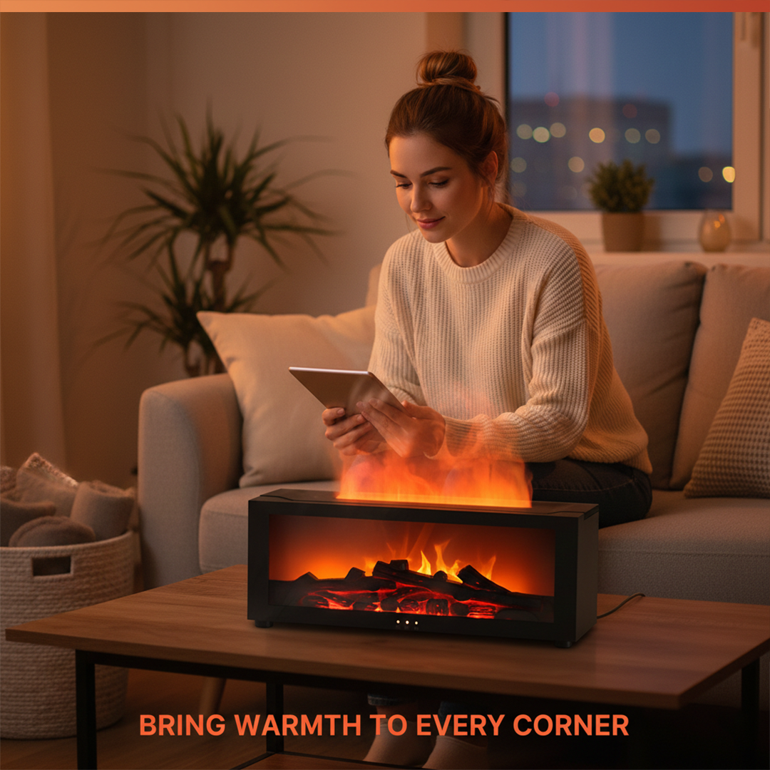 Aromatherapy Diffuser - Flame Effect - USB Powered