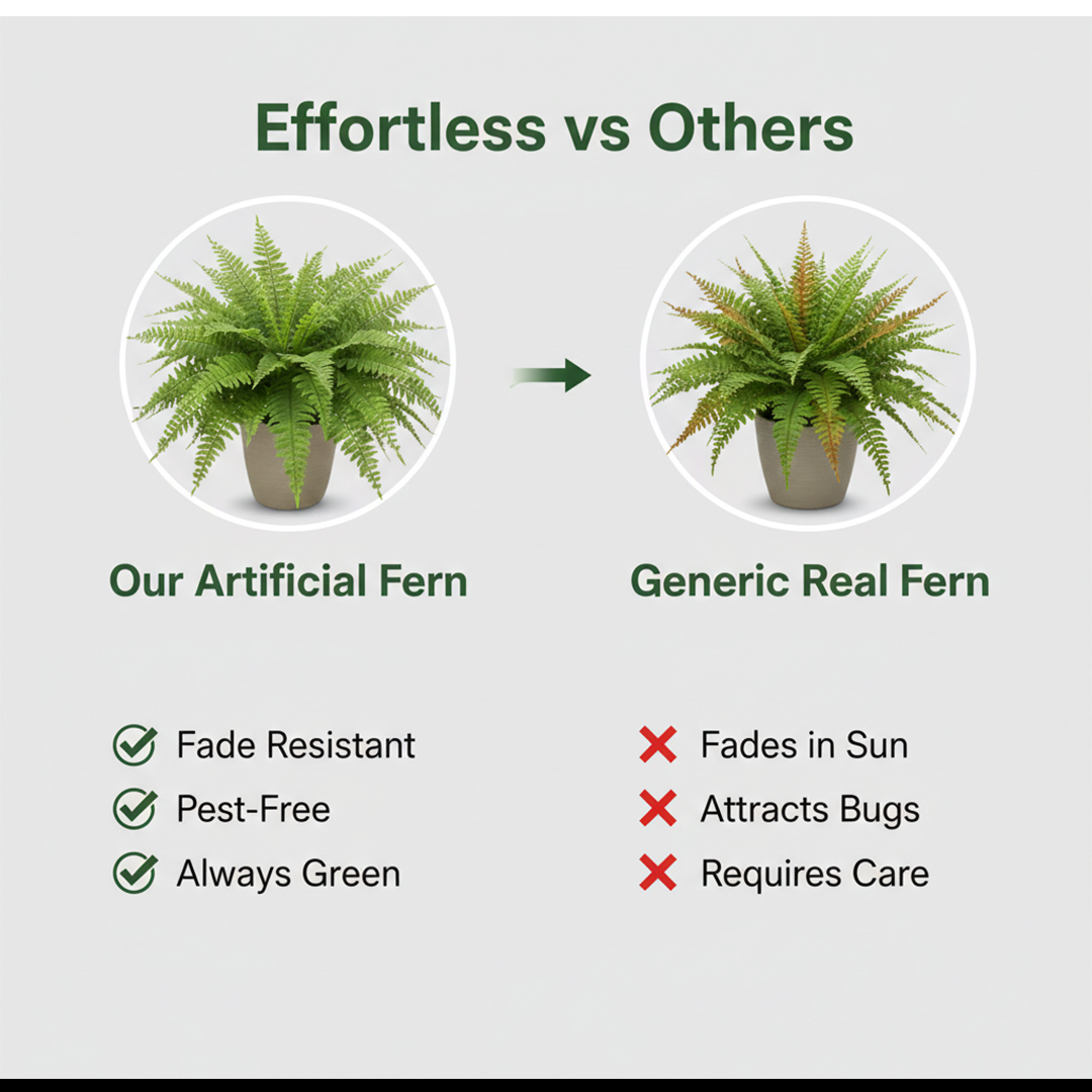 Artificial Fern - Boston Style - Outdoor Suitable