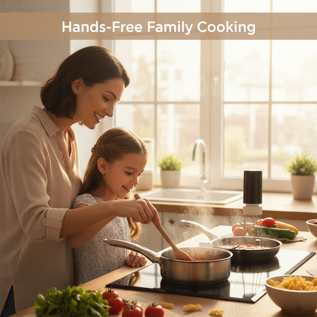 Automatic Pan Stirrer - Kitchen Tool - Hands Free