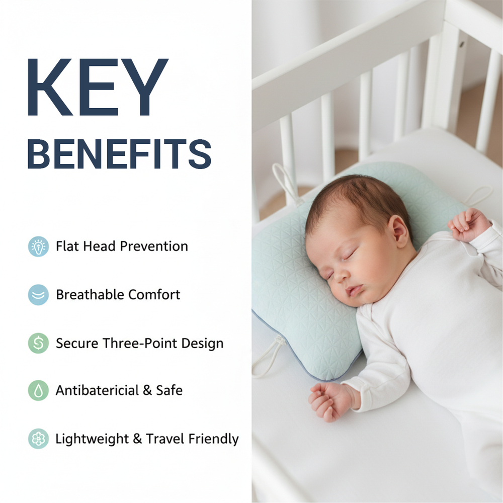 Baby Pillow - Shaped Design - Head Positioning