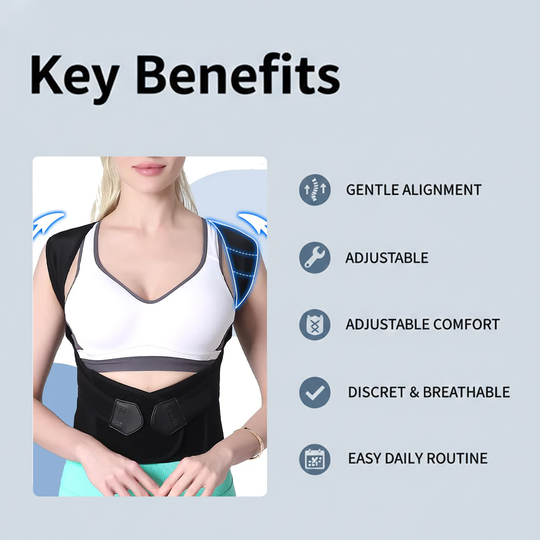 Back Posture Corrector - Adjustable Straps - Upper Support