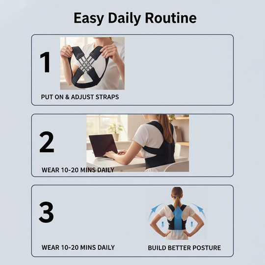 Back Posture Corrector - Adjustable Straps - Upper Support