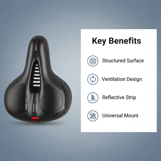 Bike Saddle - Shock Absorbing - Outdoor Cycling