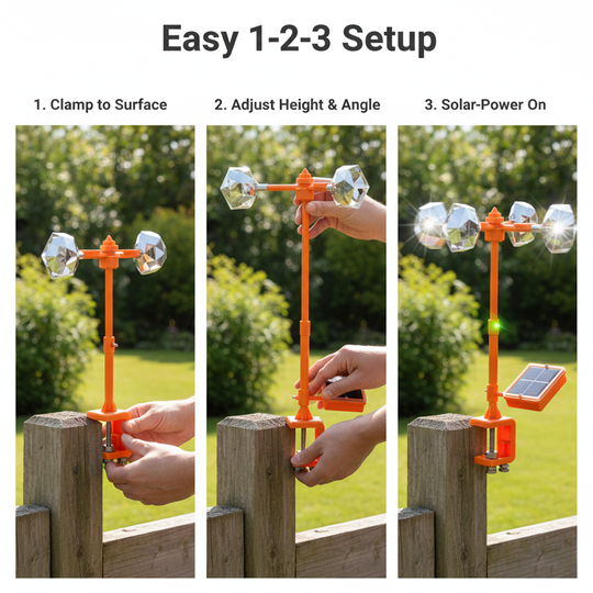 Bird Repeller - Solar Powered - 360° Reflective