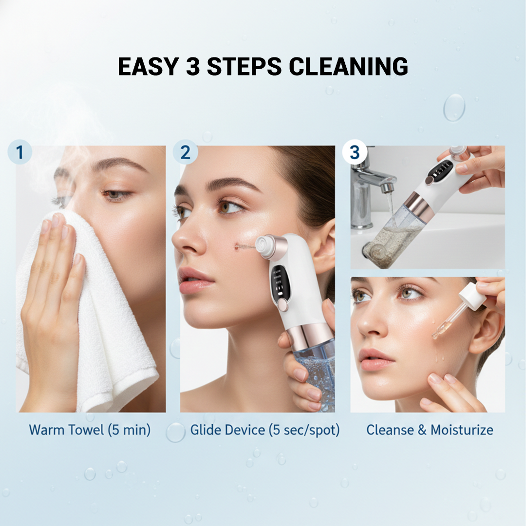 Blackhead Remover Tool - Suction Device - Facial Cleaner