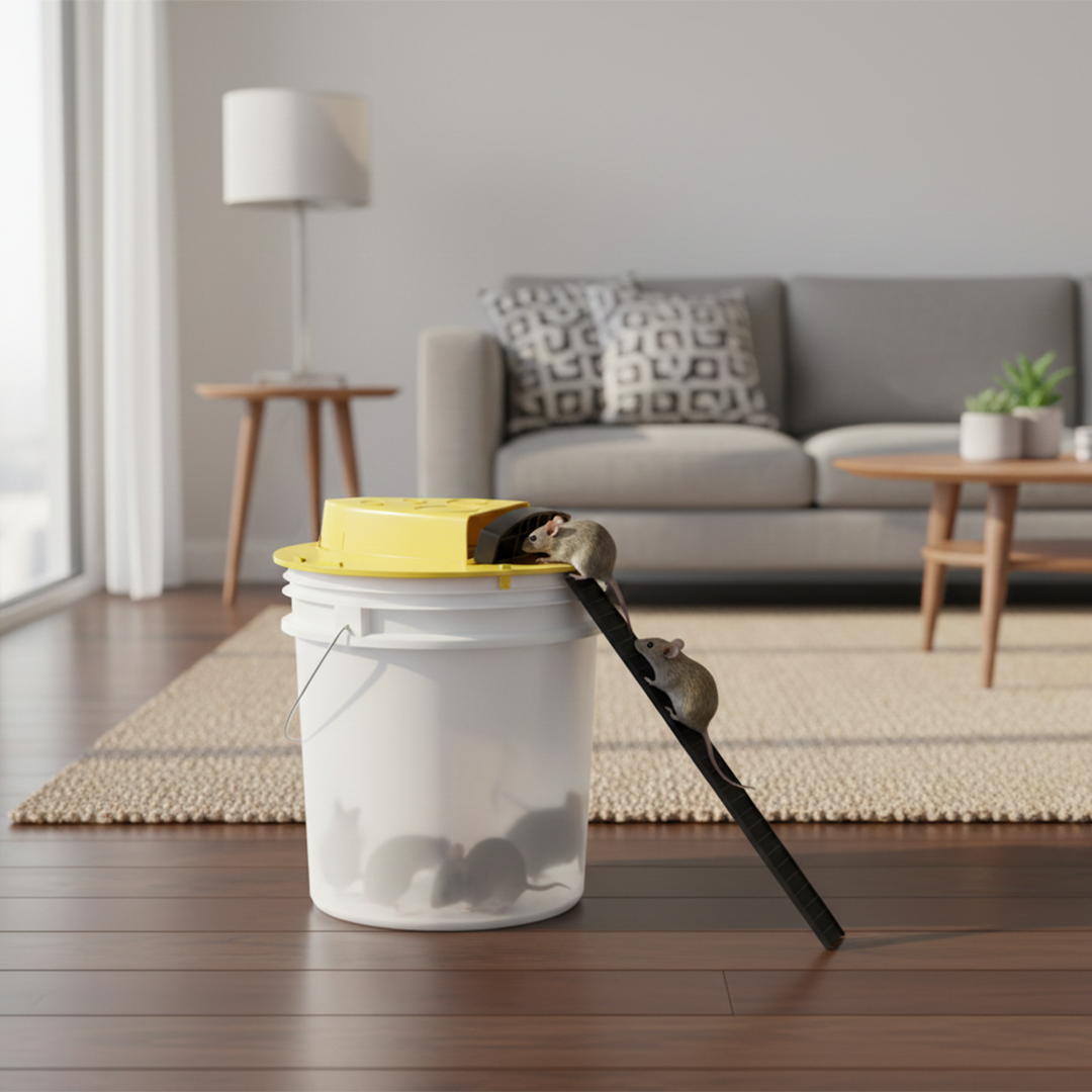 Bucket Lid Mouse Trap - Automatic Design - Four Pack