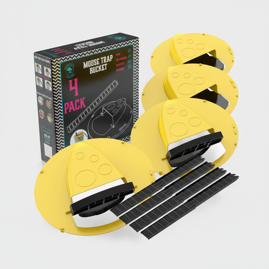 Bucket Lid Mouse Trap - Automatic Design - Four Pack
