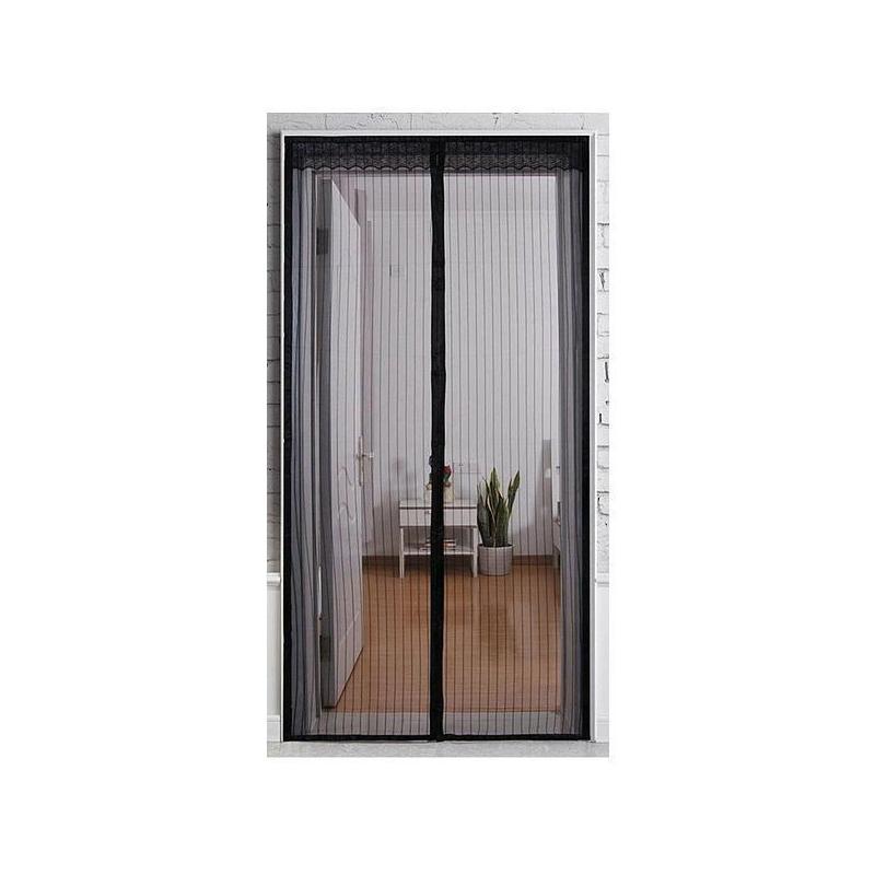 Magnetic Fly Screen Door with Continuous Hook and Loop Fastener