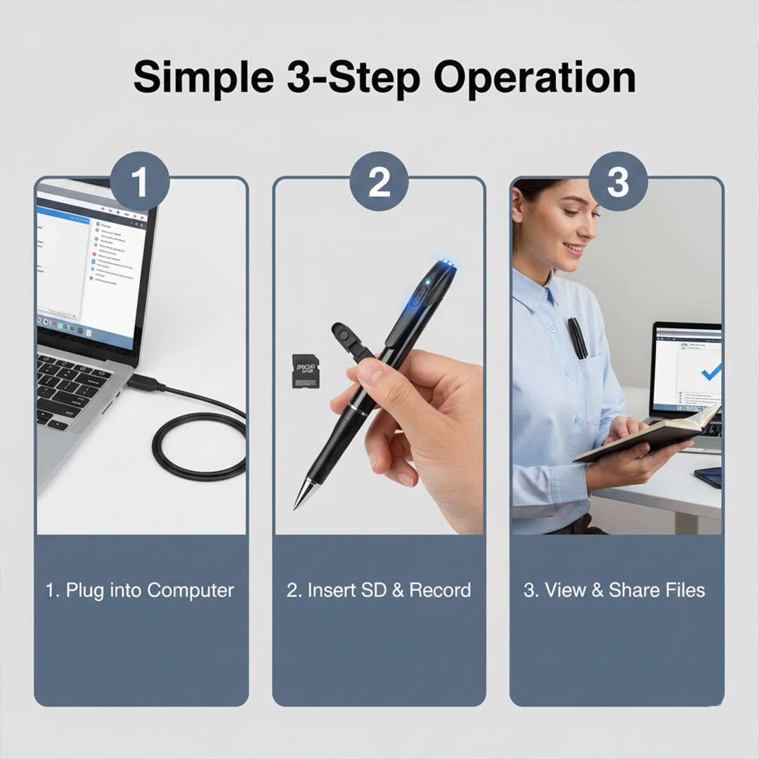 Camera Pen - Wearable Recorder - Pocket Video