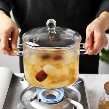 Heat-Resistant Glass Cooking Pot