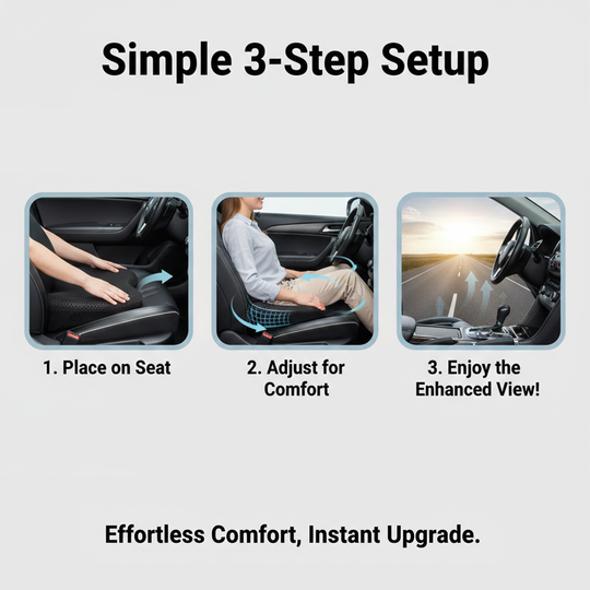 Car Seat Cushion - Height Booster - Driver Support
