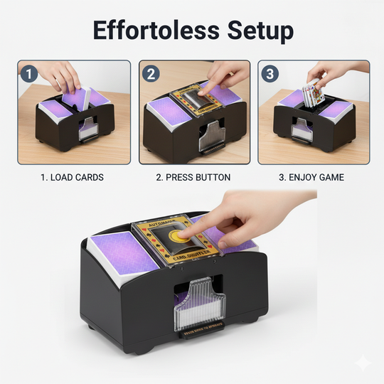 Card Shuffler - Automatic Operation - Dual Deck