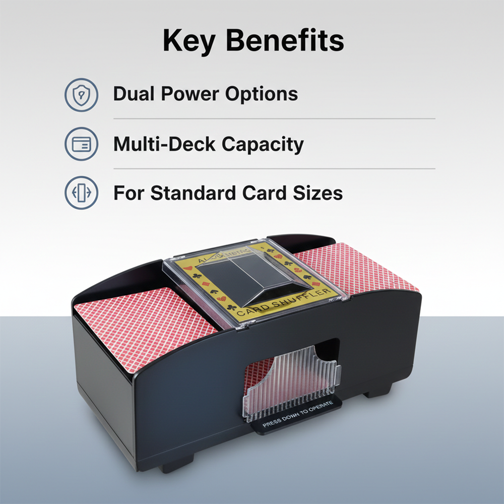 Card Shuffler - Automatic Shuffle - USB Battery