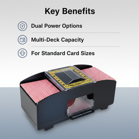 Card Shuffler - Automatic Shuffle - USB Battery