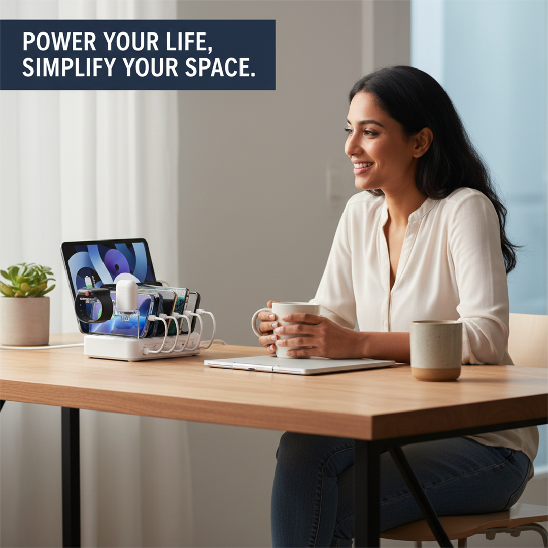 Charging Station - Multi Device - Organised Setup
