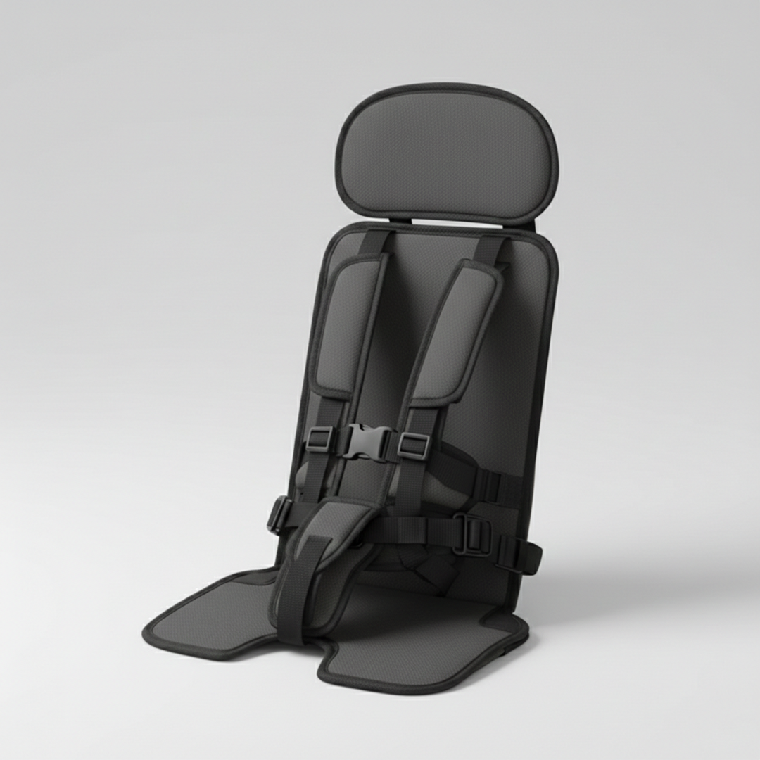 Child Travel Seat - Portable Design - Safety Harness