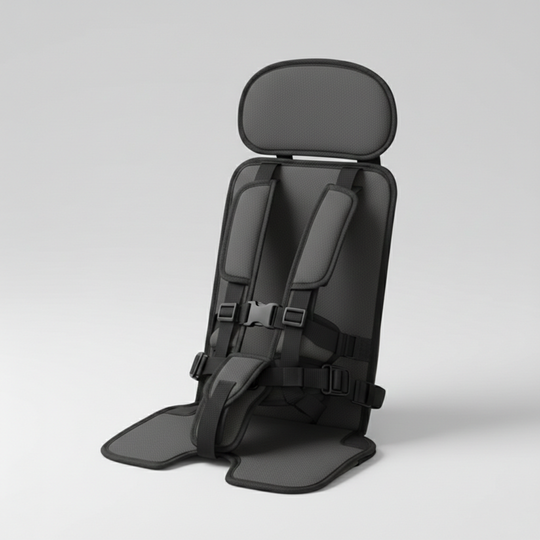 Child Travel Seat - Portable Design - Safety Harness