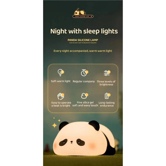 Children's Night Light - Silicone Animal - USB Rechargeable