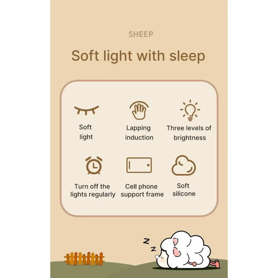 Children's Night Light - Silicone Animal - USB Rechargeable