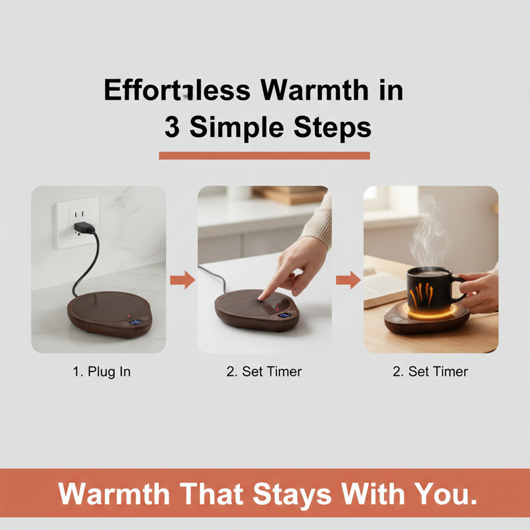 Coffee Mug Warmer - Electric Plate - Desk Use