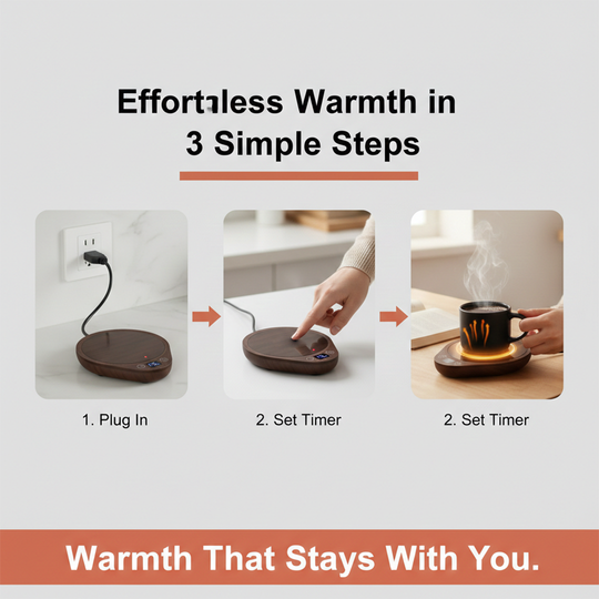 Coffee Mug Warmer - Electric Plate - Desk Use