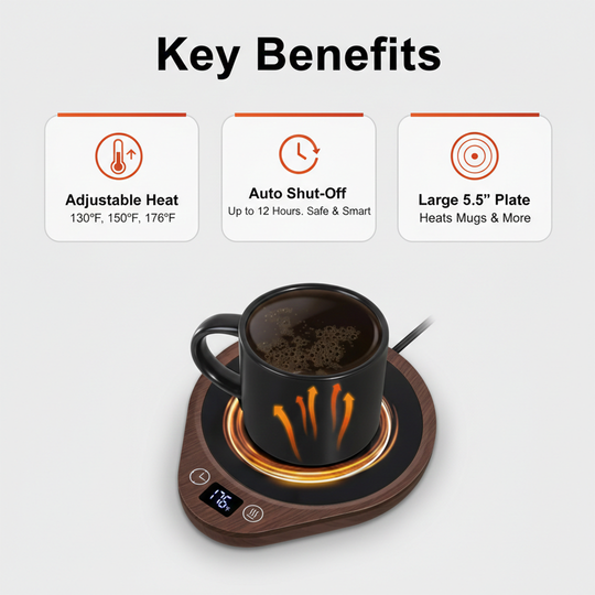 Coffee Mug Warmer - Electric Plate - Desk Use