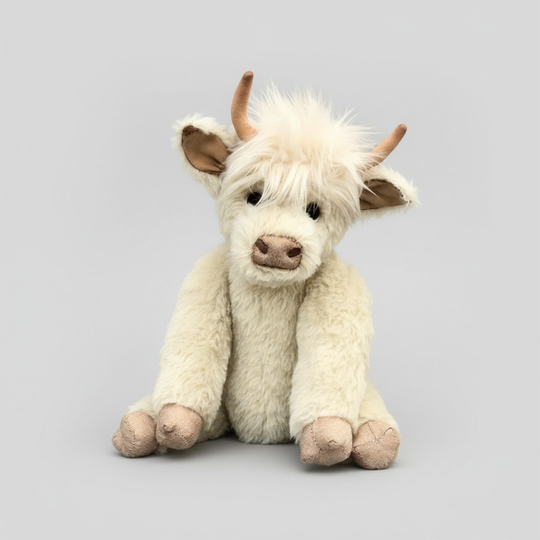 Decorative Figurine - Highland Cow - Floral Accent