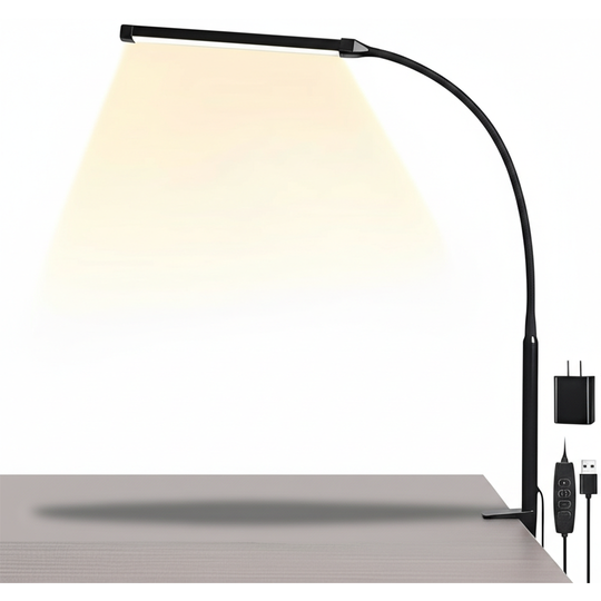 Desk Lamp - LED - Gooseneck Clamp