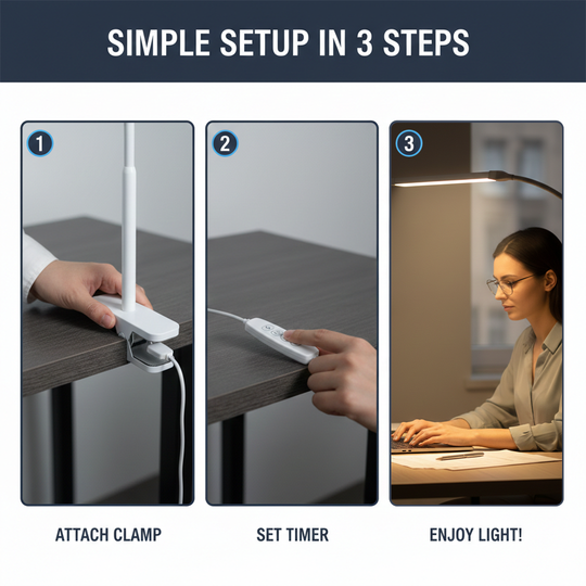 Desk Lamp - LED - Gooseneck Clamp