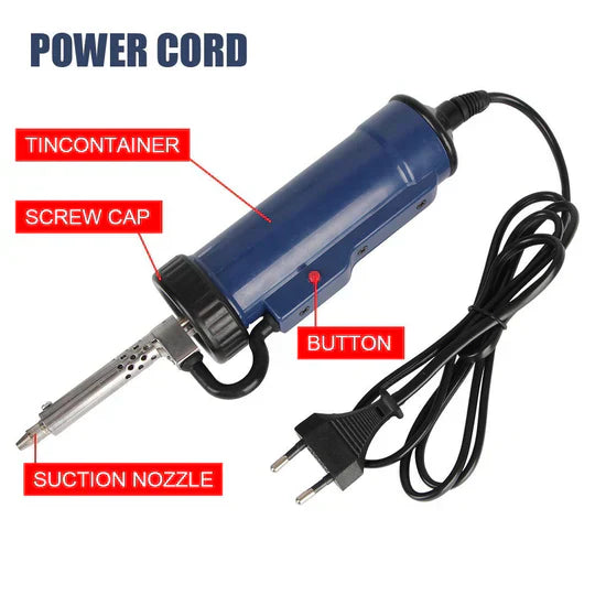 Electric Desoldering Device with Trigger Control and 3 Nozzles