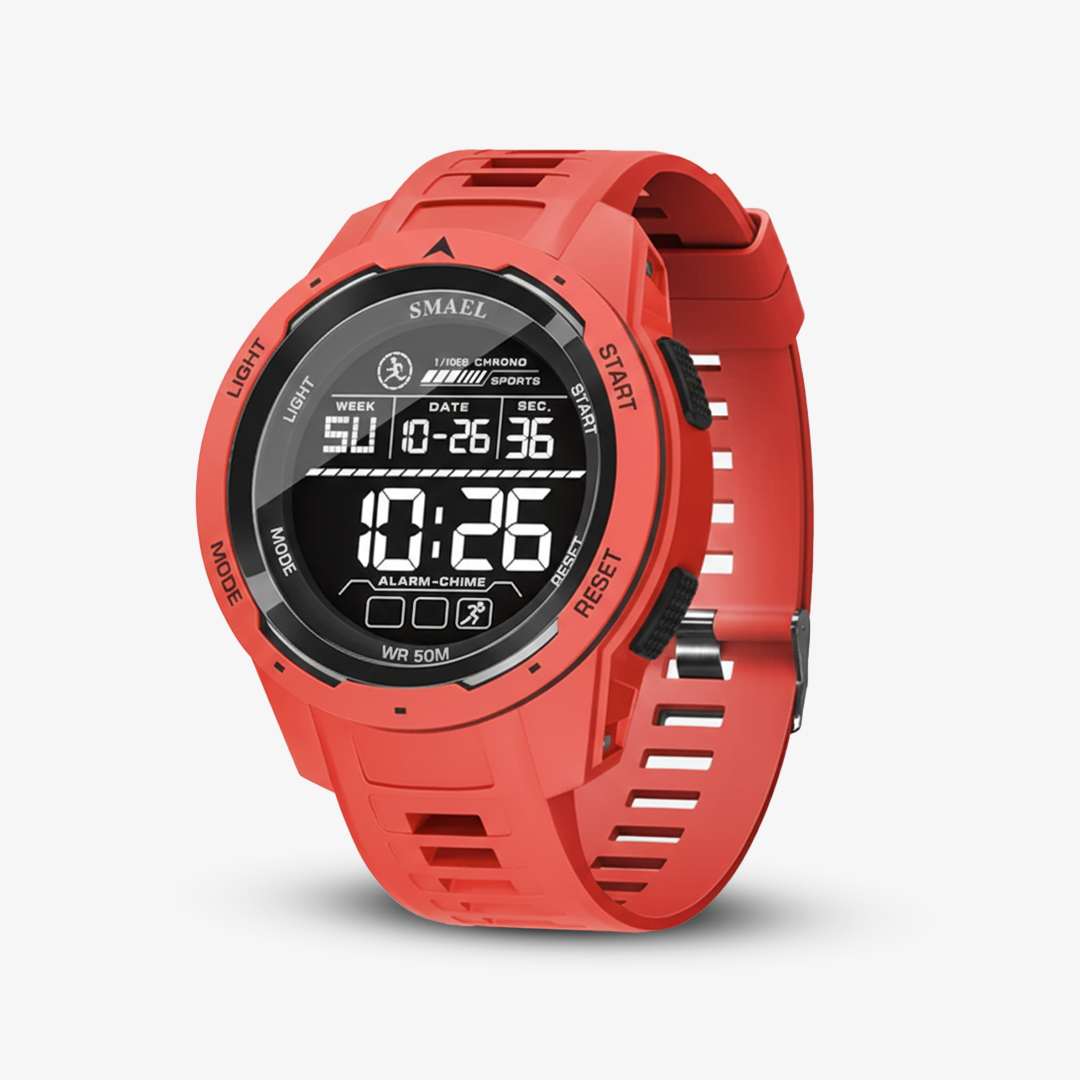 Digital Sports Watch - LED Display - Water Resistant