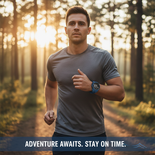 Digital Sports Watch - LED Display - Water Resistant