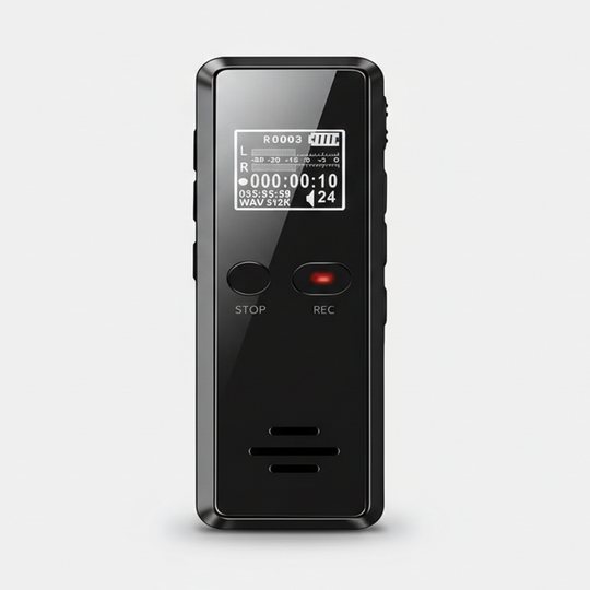 Digital Voice Recorder with Built - In Speaker and Voice Activation