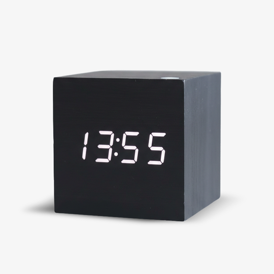 Digital Wood Clock - LED Display - Modern Design