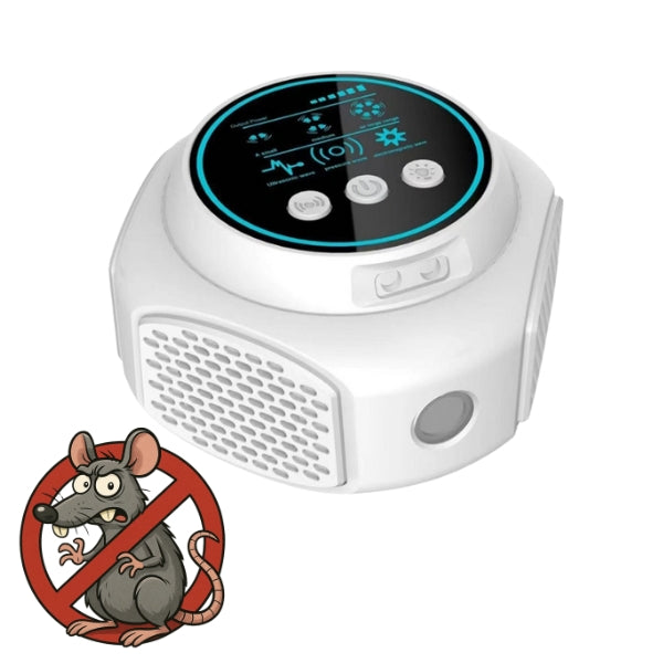 Plug-In Ultrasonic Rat Repellent | Chemical-Free, Silent Operation & Covers Up to 3200 sq. ft. for Indoor and Outdoor Use