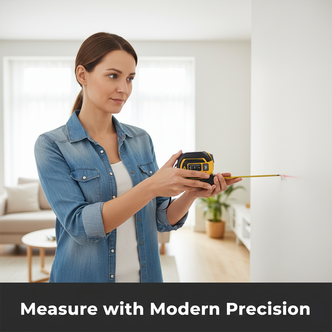 Distance Measuring Tool - Laser Function - Tape Measure