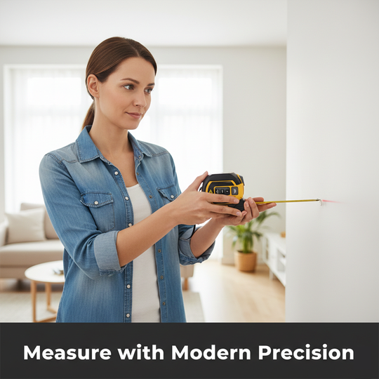 Distance Measuring Tool - Laser Function - Tape Measure