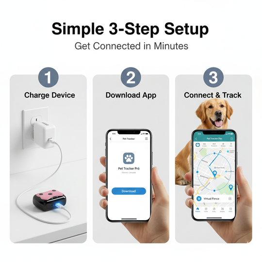 Dog GPS Tracker - Location Collar - Mobile Monitoring