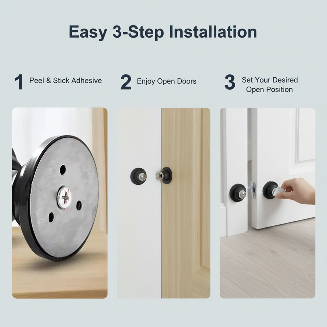 Door Stop - Magnetic Holder - Wall Mount
